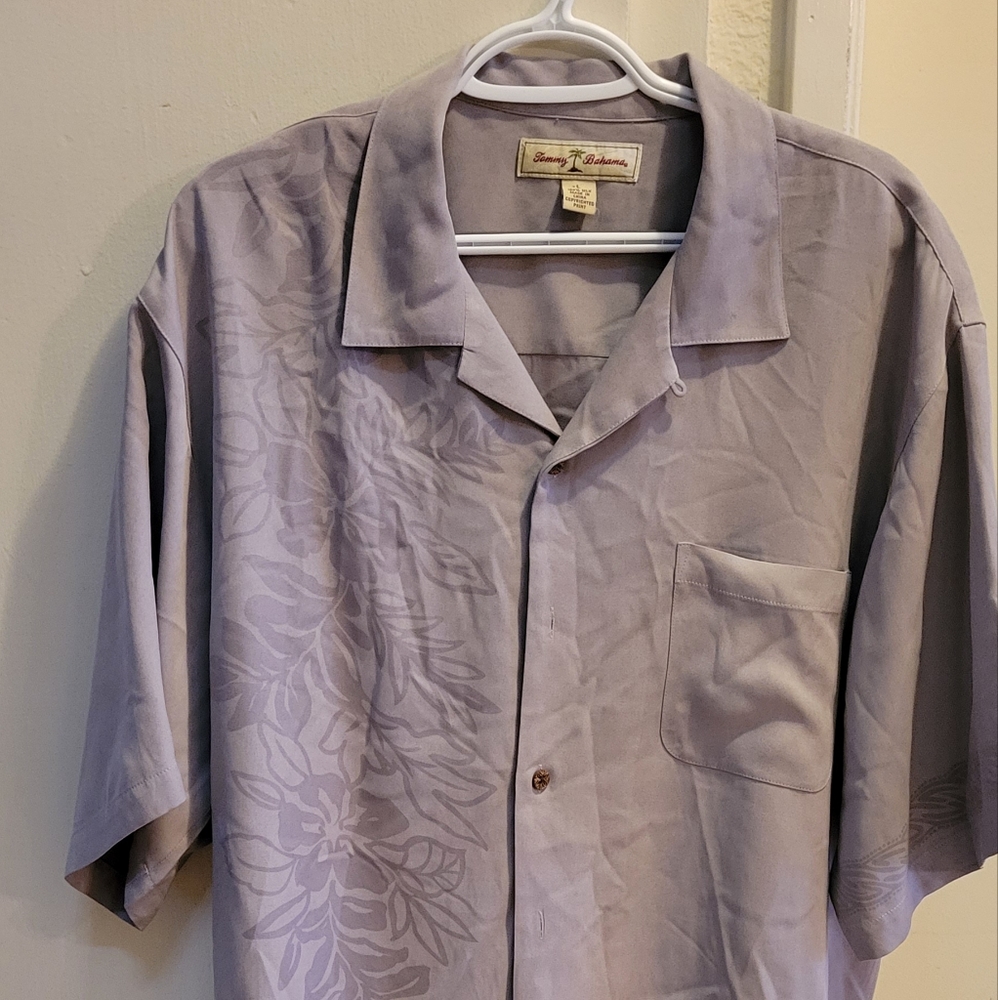 Tommy Bahama Large Hawaiian Mens Shirt Button Down NEW